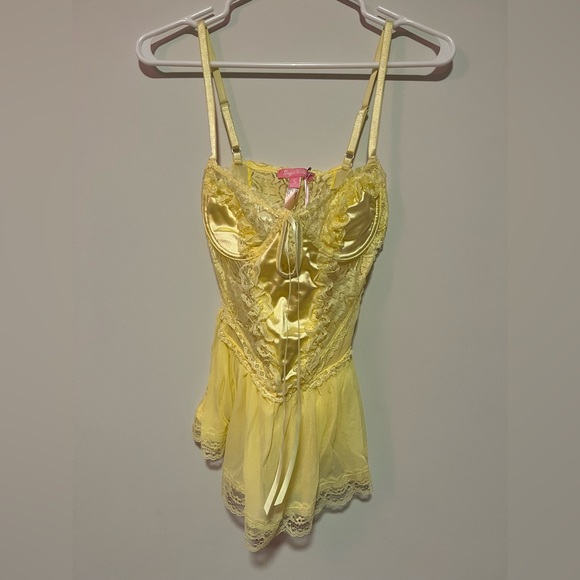 Dolls Kill Other Dollskill Yellow Spoiled But Not Rotten Onesie